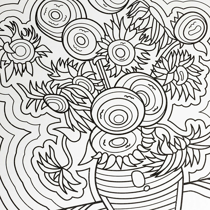 Livre à colorier Vincent van Gogh