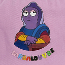 Barbalouvre - Purple Bob Mona Lisa