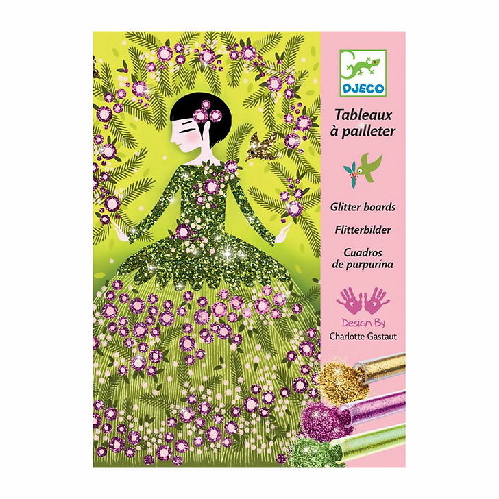 Coffret Tableaux à pailleter - Robes à paillettes - Djeco