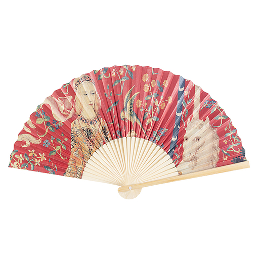 Fan Taste Lady with unicorn Museum Cluny 2023 21x39