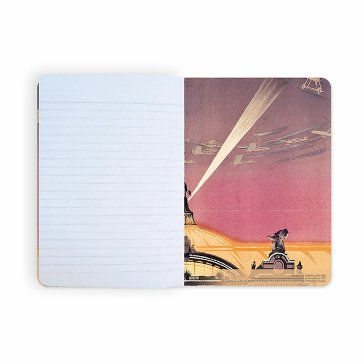 Cahier Georges S. Dorival - Affiche publicitaire pour le troisième Salon de l'aviation au Grand Palais, 1911