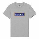 T-shirt brodé Liberté - Gris