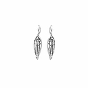 Boucles d'oreilles Art Nouveau Plume