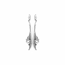 Boucles d'oreilles Art nouveau Cigogne