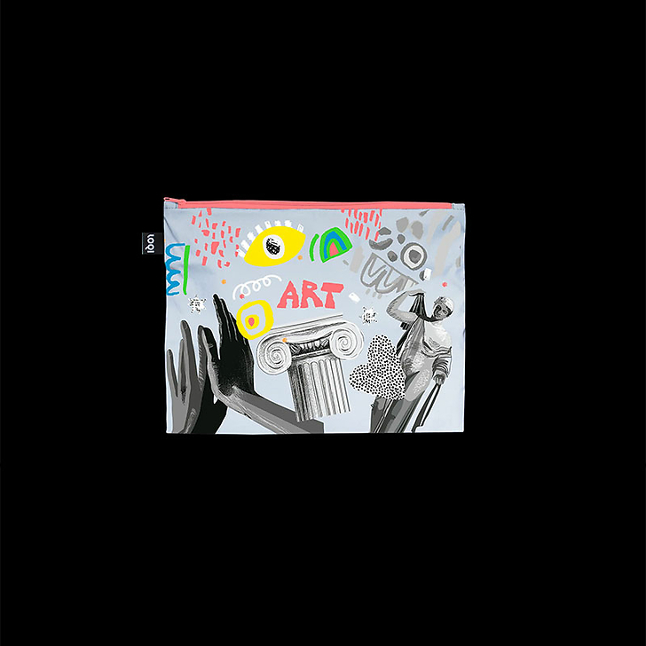 Set of 3 Zip Pockets Art Reflective - Loqi