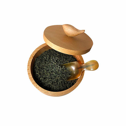 Tea Scoop "Short shovel" in black horn