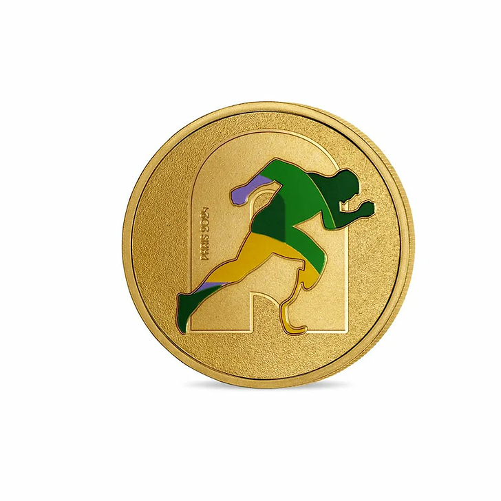 Médaillon Jeux Olympiques et Paralympiques de Paris 2024 - Alphabet Sport A - Para athlétisme