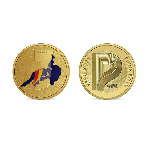 Médaillon Jeux Olympiques et Paralympiques de Paris 2024 - Alphabet Sport J - Judo