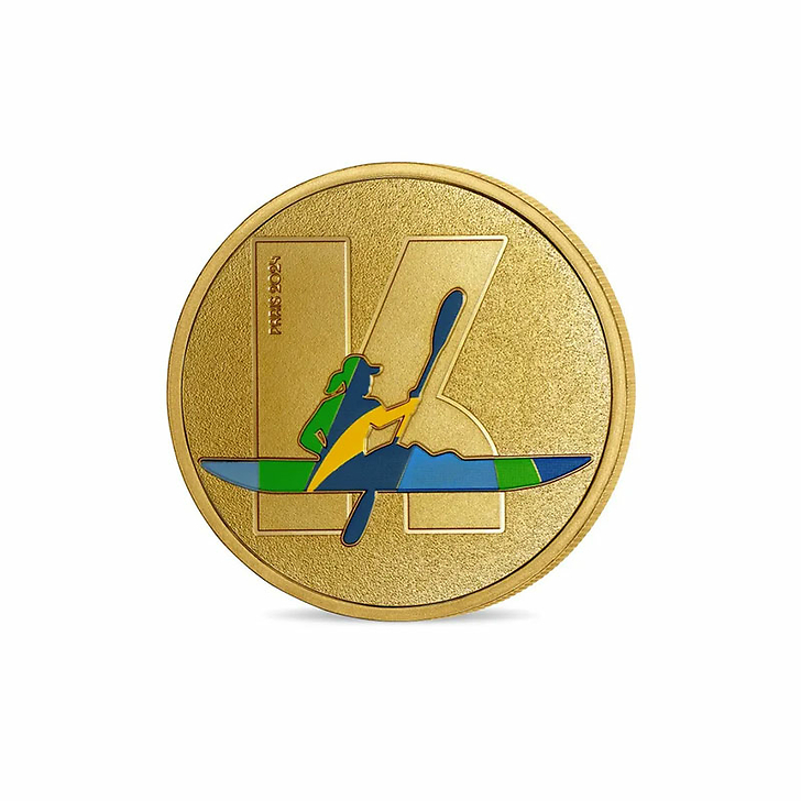 Médaillon Jeux Olympiques et Paralympiques de Paris 2024 - Alphabet Sport K - Para canoë-kayak