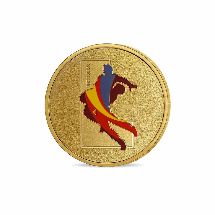 Médaillon Jeux Olympiques et Paralympiques de Paris 2024 - Alphabet Sport L - Lutte