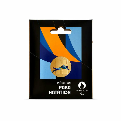 Médaillon Jeux Olympiques et Paralympiques de Paris 2024 - Alphabet Sport N - Para natation