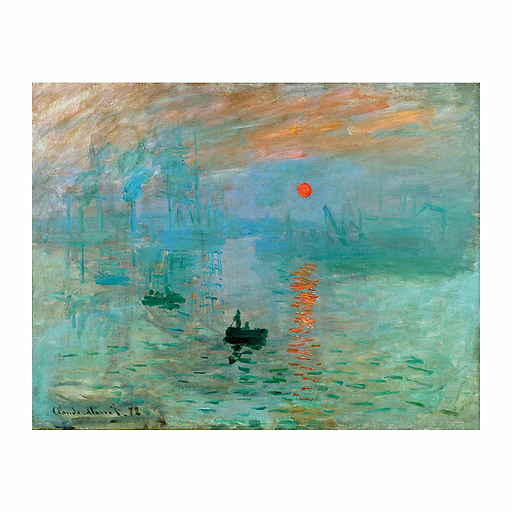 Puzzle d'art en bois 350 pièces Claude Monet - Impression, soleil levant