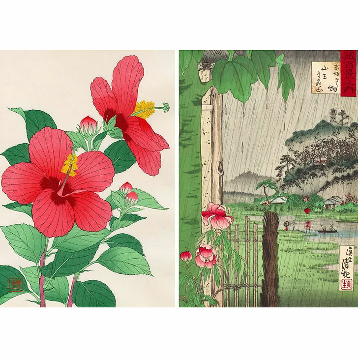 Le Printemps par les grands maîtres de l'estampe japonaise