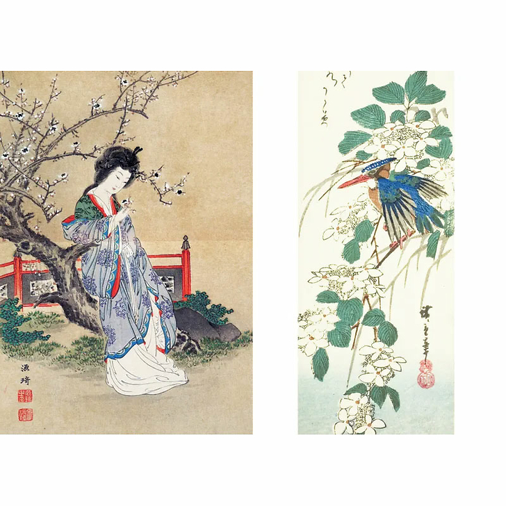 Le Printemps par les grands maîtres de l'estampe japonaise