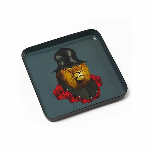 Square trinket tray Lion Quichotte - Gangzaï