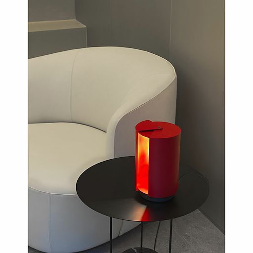 Lampe pivotante à poser - Charlotte Perriand - Nemo Lighting - Rouge carmin