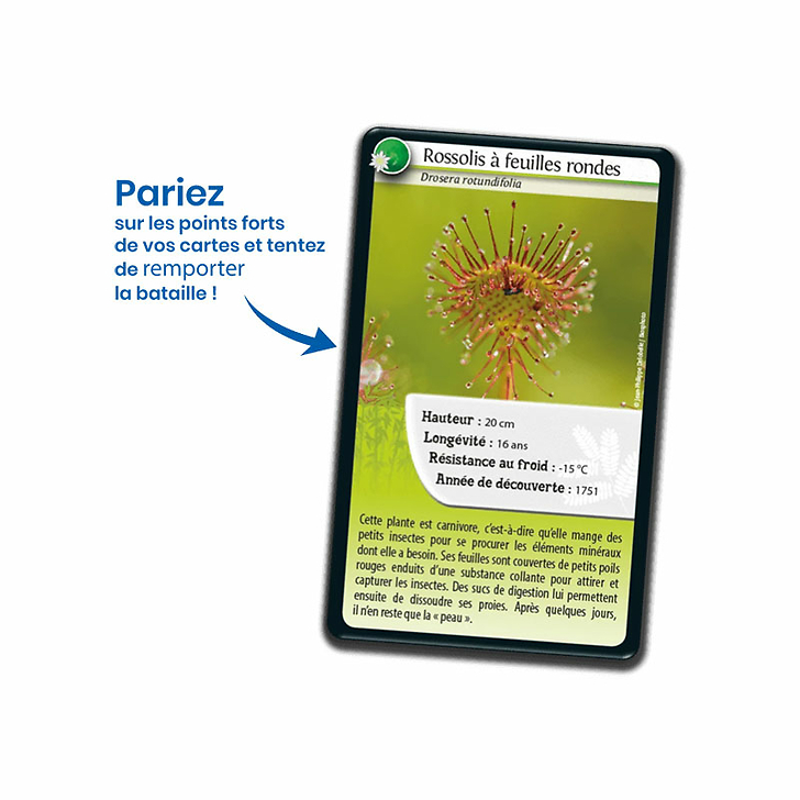 Jeu de cartes Défis nature - Super pouvoirs des plantes - Bioviva
