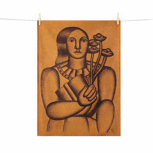 Torchon Fernand Léger - Femme au bouquet