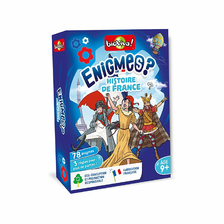 Jeu Énigmes - Histoire de France - Bioviva