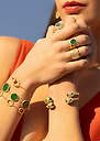 Bague Iris - Agate verte - Collection Constance