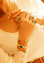 Bague Iris - Agate verte - Collection Constance