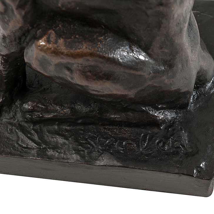 Chat abyssin assis - Steinlen