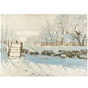 Poster The Magpie by Claude Monet
