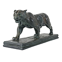 Jaguar marchant Barye - Bronze