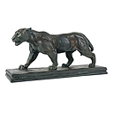 Jaguar marchant Barye - Bronze