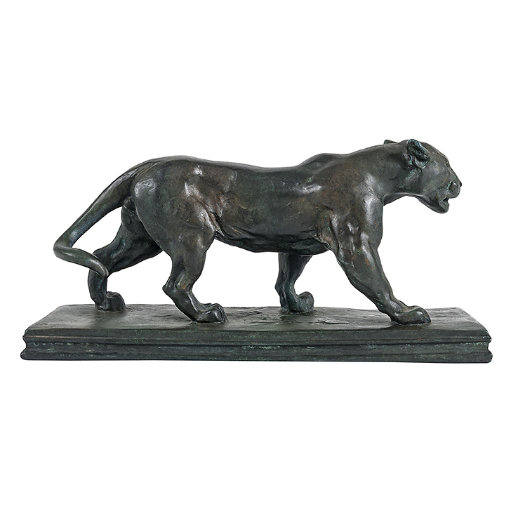 Walking Jaguar Barye - Bronze