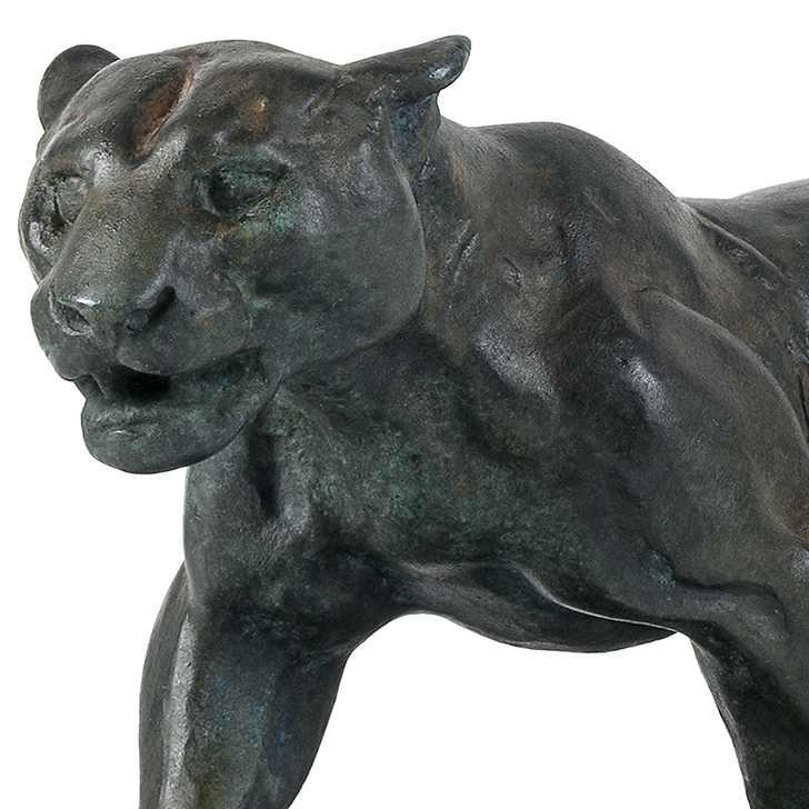 Walking Jaguar Barye - Bronze