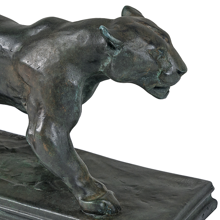 Walking Jaguar Barye - Bronze