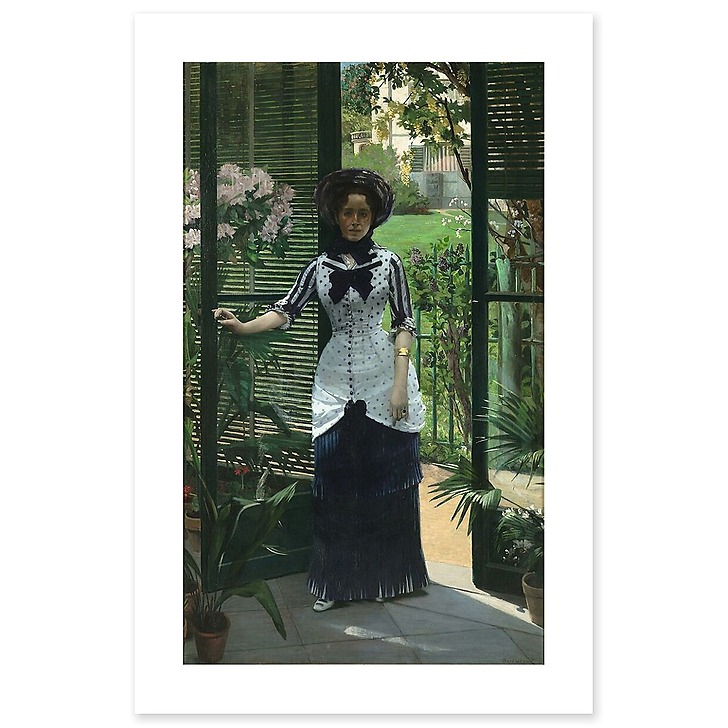 In the greenhouse (canvas without frame)