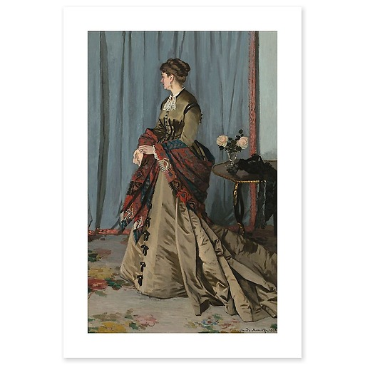 Mrs Louis Joachim Gaudibert, born Marguerite Marcel (1846-1877), wife of a trader from Le Havre (canvas without frame)