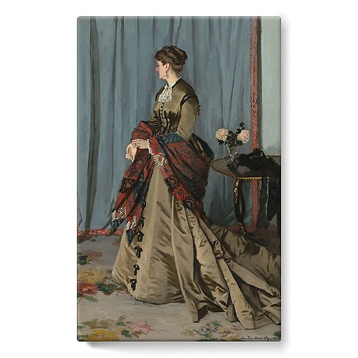 Madame Louis Joachim Gaudibert, née Marguerite Marcel (1846-1877), femme d'un négociant du Havre (toiles sur châssis)