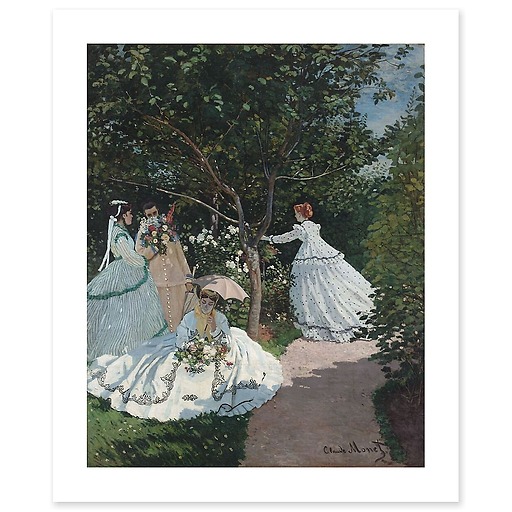 Femmes au jardin, à Ville d'Avray (affiches d'art)