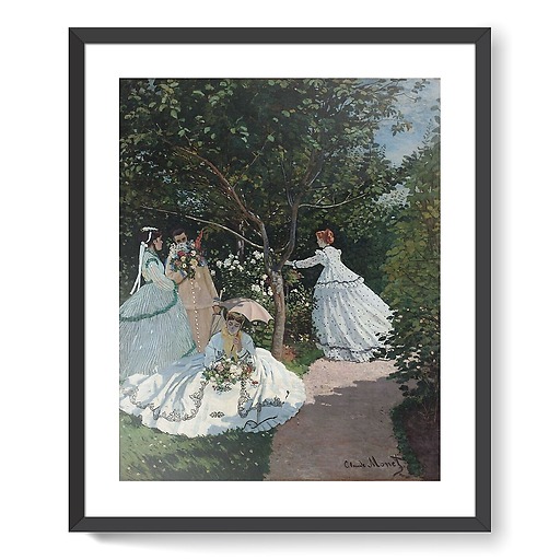 Femmes au jardin, à Ville d'Avray (affiches d'art encadrées)