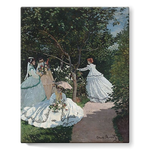 Women in the Garden (stretched canvas)