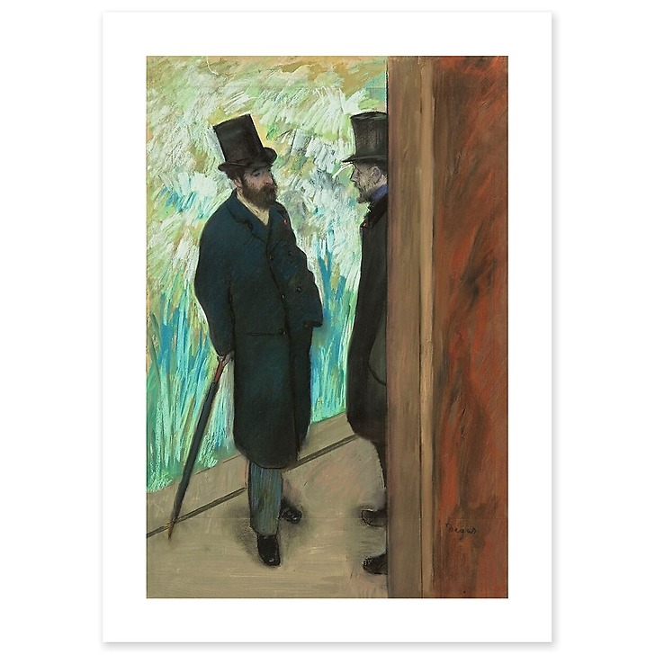 Ludovic Halevy & Albert Boulanger-Cave behind the scenes of the opera (art prints)