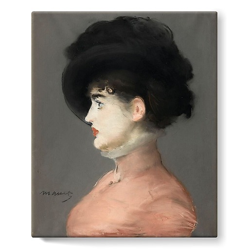 The Viennese: Portrait of Irma Brunner in a Black Hat (stretched canvas)