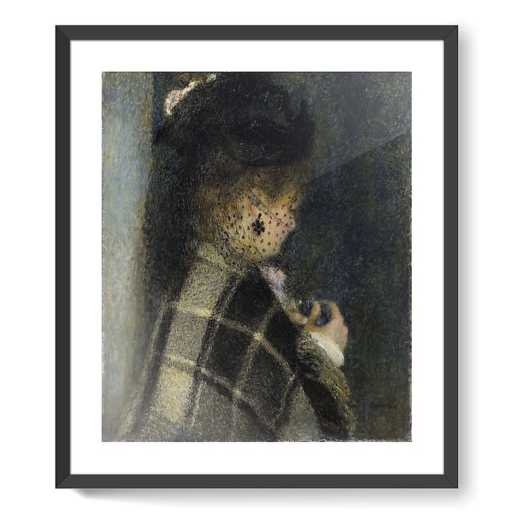 Jeune femme à la voilette (affiches d'art encadrées)