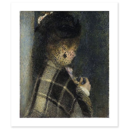 Young woman with a veil (canvas without frame)