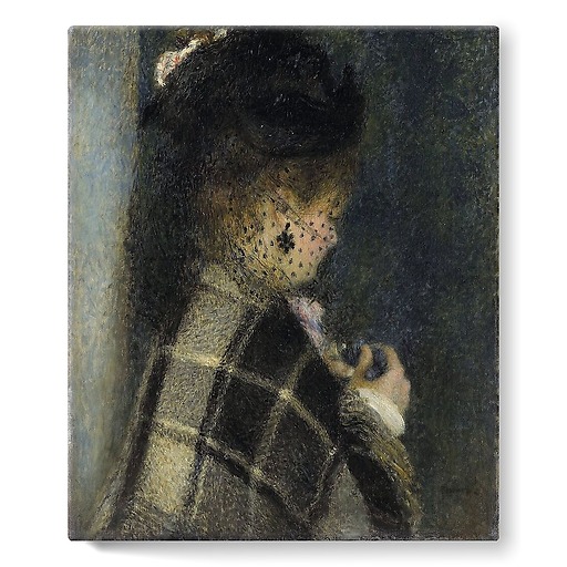 Young woman with a veil (stretched canvas)
