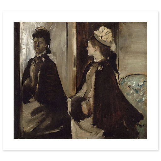 Mrs. Jeantaud with a mirror (canvas without frame)