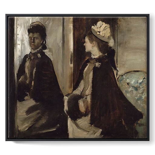 Mrs. Jeantaud with a mirror (framed canvas)