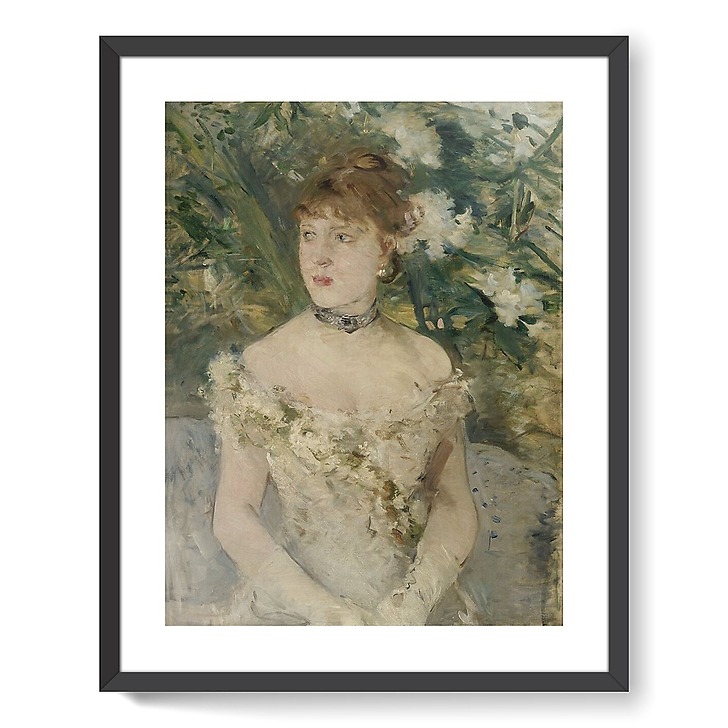 Jeune femme en toilette de bal (affiches d'art encadrées)
