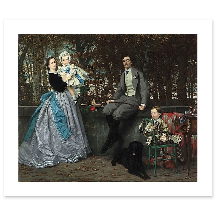 Portrait du marquis et de la marquise de Miramon et de leurs enfants (affiches d'art)