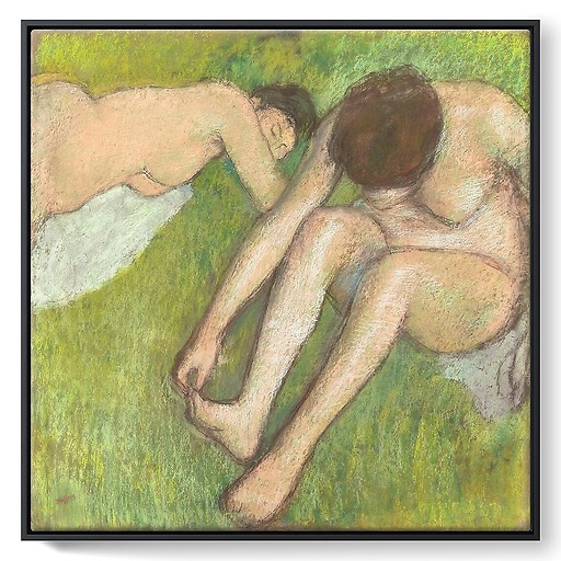 Two Bathers on the Grass (framed canvas)