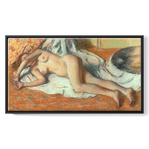 Bather lying on the ground (framed canvas)