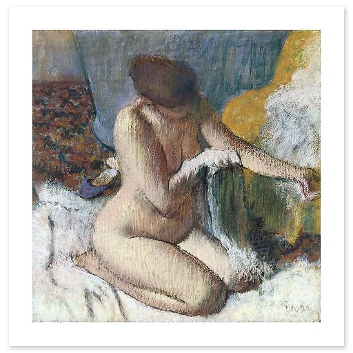 The exit from the bath or Woman wiping her left arm (canvas without frame)